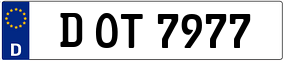 Trailer License Plate